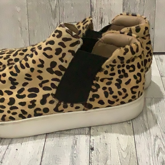 Coconuts by Matisse women’s Leppard faux fur high top sneakers size 9.5 - Picture 4 of 8